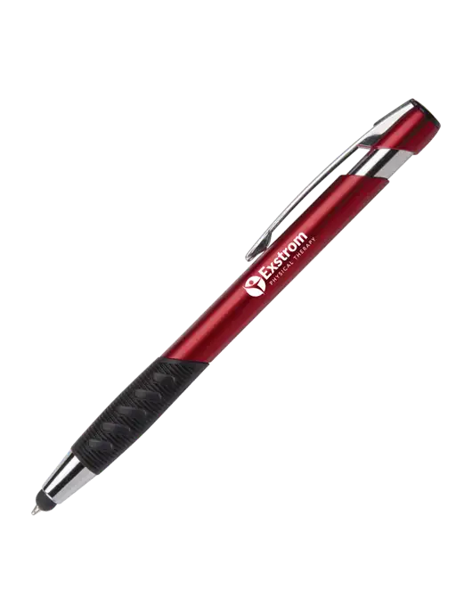 Alize Red Stylus Black Ink Pen w/Exstrom Logo