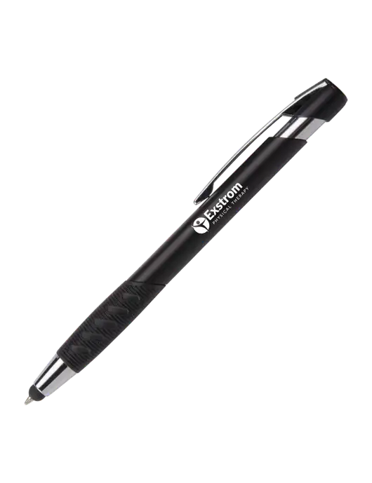 Alize Black Stylus Black Ink Pen w/Exstrom Logo