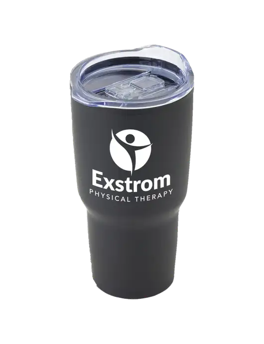 Odyssey Black 30 oz Travel Tumbler w/Exstrom Logo
