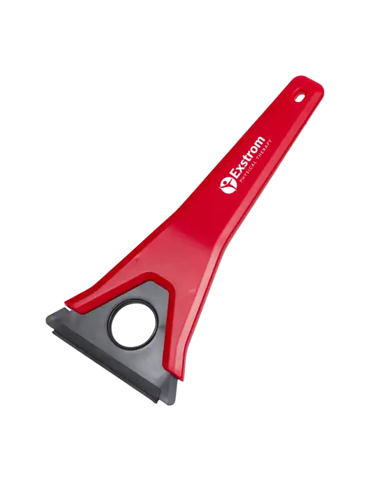 TriBlade Red Windshield Scraper w/Exstrom Logo