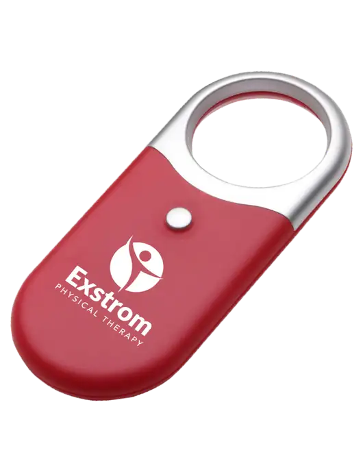 Compact Red Magnifier Light w/Exstrom Logo