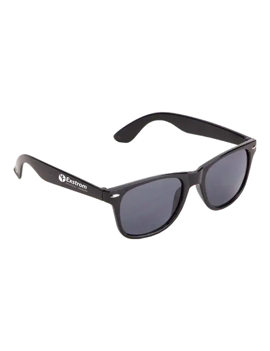 Daytona Black Sunglasses w/Exstrom Logo