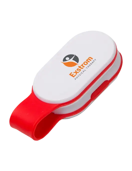 Magna Clip Red Personal Safety Light w/Exstrom Logo