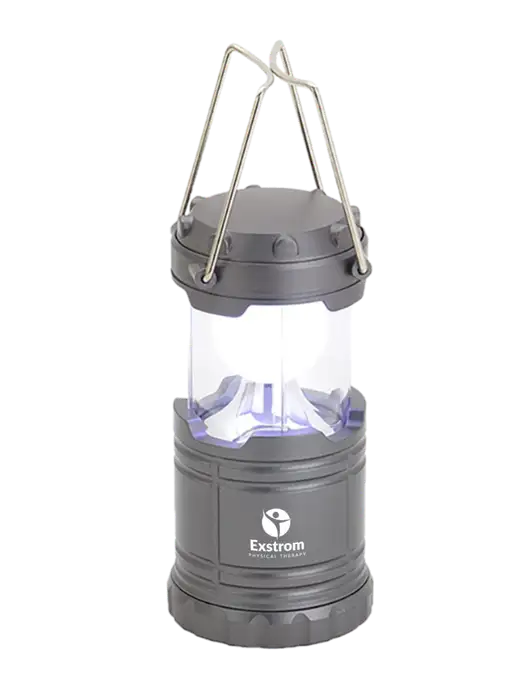 Gunmetal Mini Retro Lantern w/Exstrom Logo