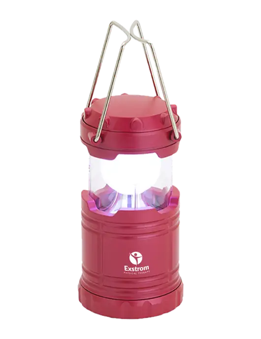 Red Mini Retro Lantern w/Exstrom Logo