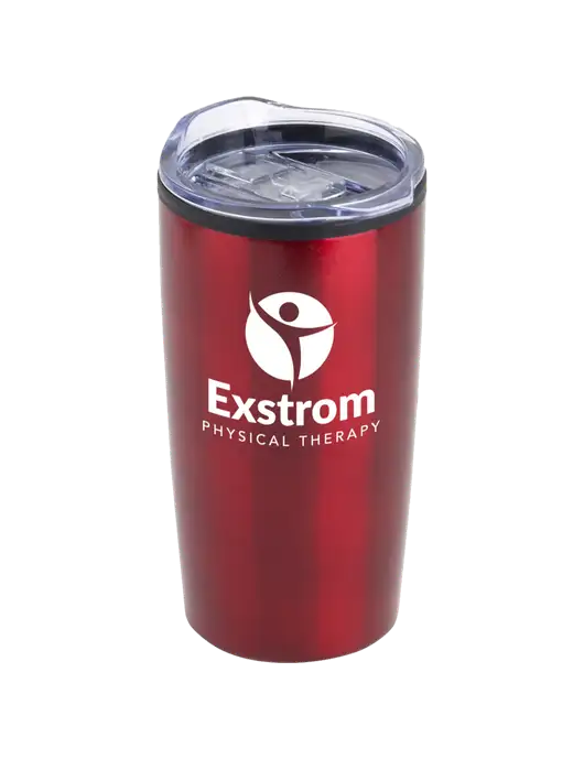 Olympus Red 20 oz Tumbler w/Exstrom Logo