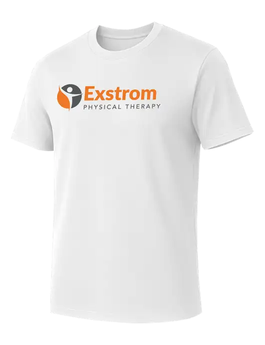 Allmade Bright White Organic Cotton Tee w/Exstrom Logo