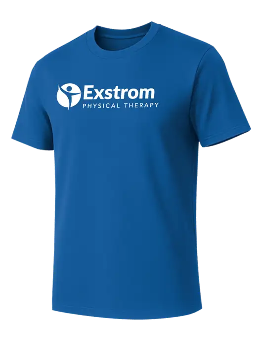 Allmade Royal Blue Organic Cotton Tee w/Exstrom Logo