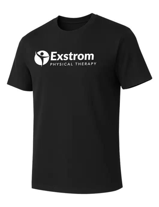 Allmade Deep Black Organic Cotton Tee w/Exstrom Logo