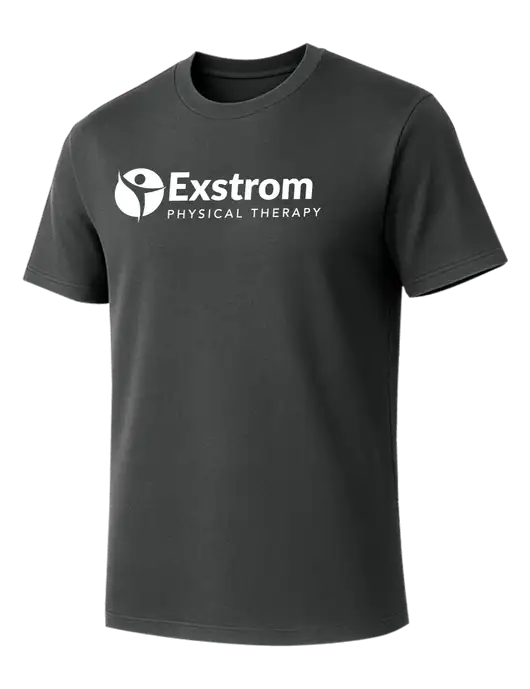 Allmade Charcoal Grey Organic Cotton Tee w/Exstrom Logo