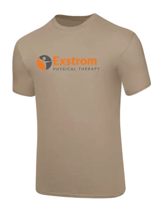 Core Blend Dark Tan T-Shirt w/Exstrom Logo