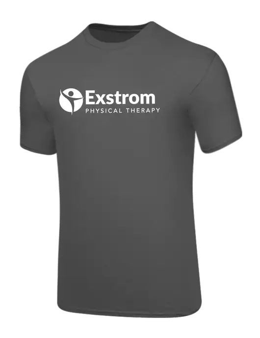 Core Blend Medium Grey T-Shirt w/Exstrom Logo