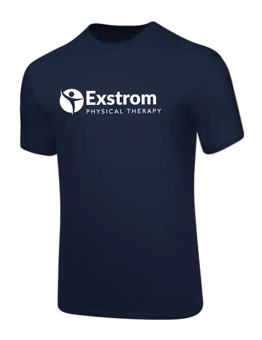 Core Blend Navy T-Shirt w/Exstrom Logo