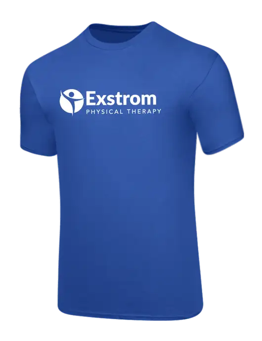 Core Blend Royal Blue T-Shirt w/Exstrom Logo