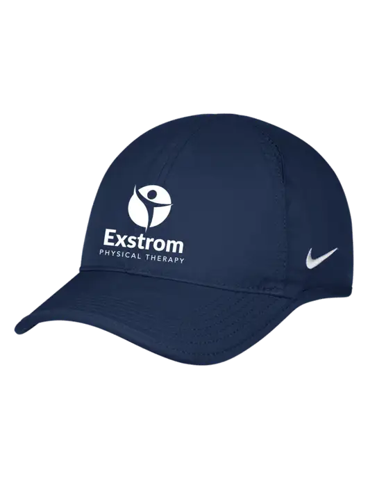 Nike Navy Featherlight Cap w/Exstrom Logo