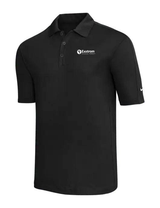 Nike Black Tech Sport Dri-FIT Polo w/Exstrom Logo