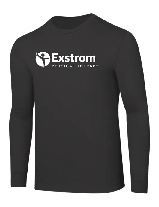 Core Blend Charcoal Grey Long Sleeve Tee w/Exstrom Logo