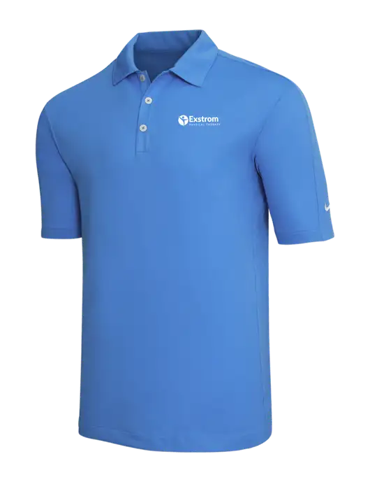 Nike Light Royal Blue Tech Sport Dri-FIT Polo w/Exstrom Logo