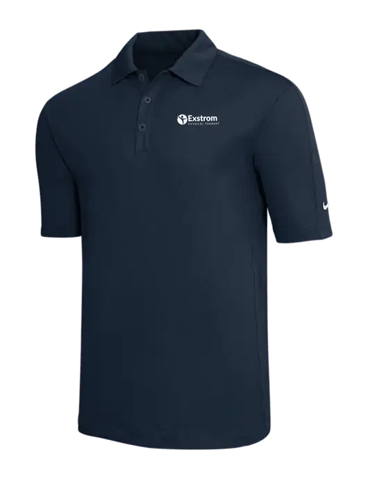 Nike Navy Tech Sport Dri-FIT Polo w/Exstrom Logo
