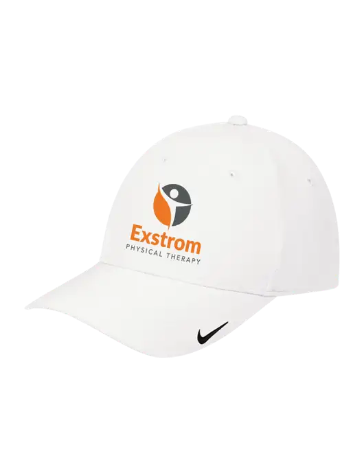 Nike White Dri-FIT Legacy Cap w/Exstrom Logo