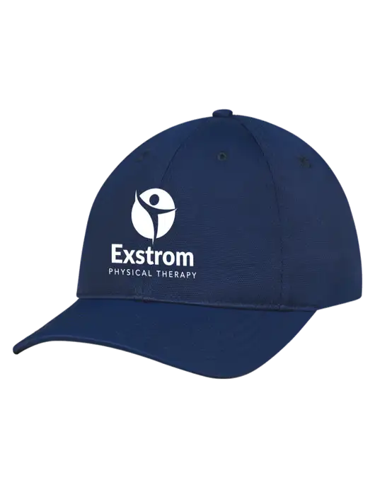 Navy Nylon Twill Performance Cap w/Exstrom Logo