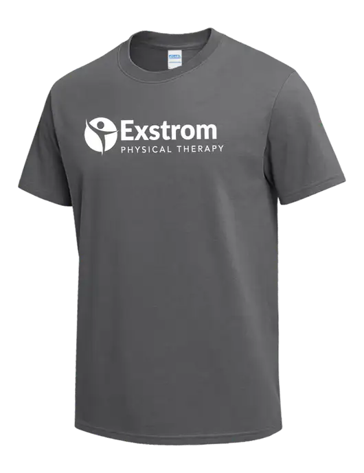 Medium Grey Heavyweight 6.1 oz T-Shirt w/Exstrom Logo