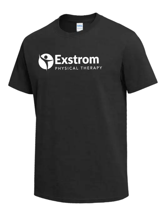 Dark Grey Heather Heavyweight 6.1 oz T-Shirt w/Exstrom Logo