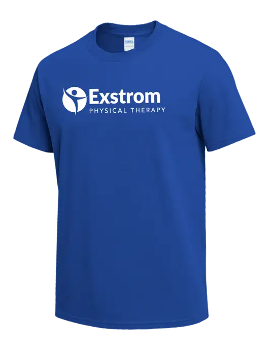 Dark Royal Heavyweight 6.1 oz T-Shirt w/Exstrom Logo