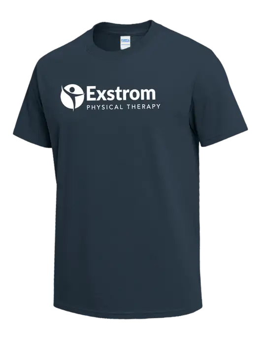 Dark Slate Blue Heavyweight 6.1 oz T-Shirt w/Exstrom Logo