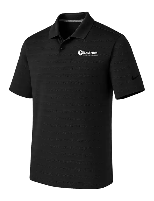 Nike Black Dri-FIT Vapor Jacquard Polo w/Exstrom Logo