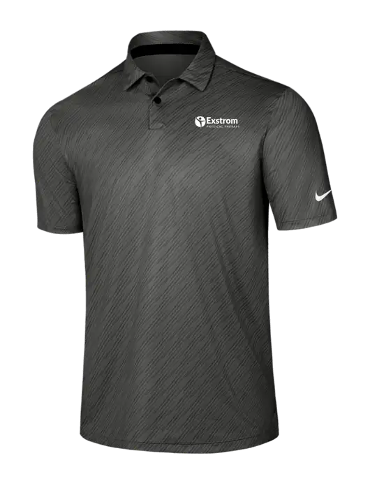Nike Dark Grey Vapor Dash Polo w/Exstrom Logo