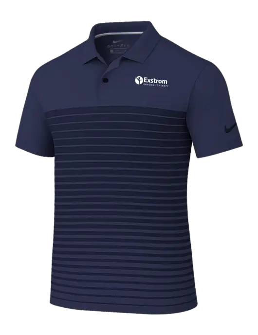 Nike Navy Dri-FIT Vapor Block Polo w/Exstrom Logo