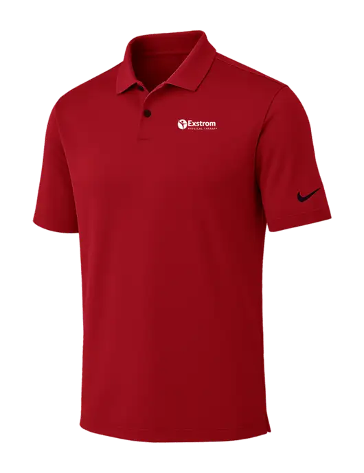 Nike Red Dri-FIT Vapor Polo w/Exstrom Logo