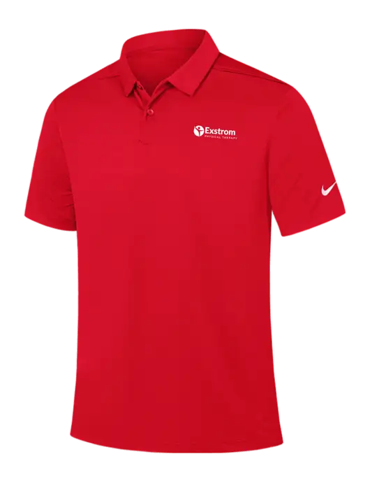 Nike Red Dry Essential Solid Polo w/Exstrom Logo