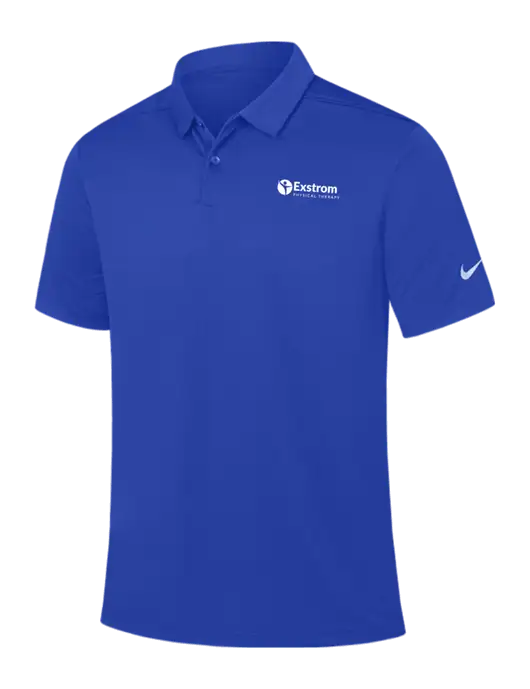 Nike Dark Royal Dry Essential Solid Polo w/Exstrom Logo