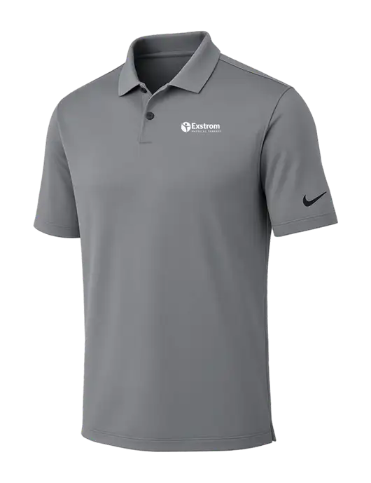 Nike Medium Grey Dri-FIT Vapor Polo w/Exstrom Logo