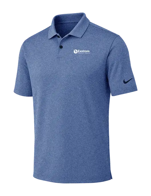 Nike Dark Royal Heather Dri-FIT Vapor Polo w/Exstrom Logo
