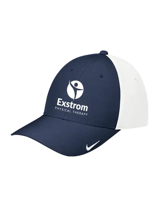 Nike Navy/White Dri-FIT Legacy Cap w/Exstrom Logo