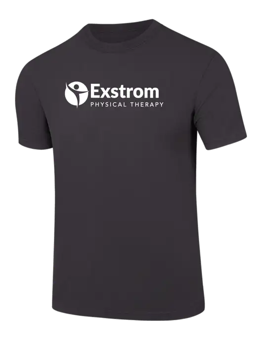 Comfort Colors 6.1 oz Dark Grey Heavyweight Ring Spun T-Shirt w/Exstrom Logo