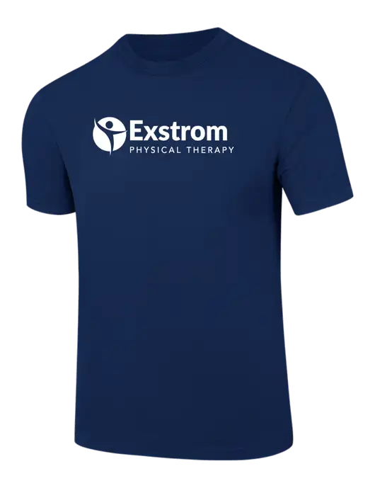 Comfort Colors 6.1 oz Dark Navy Heavyweight Ring Spun T-Shirt w/Exstrom Logo