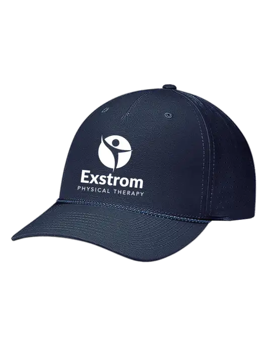 Richardson Laser Perf Performance Dark Navy/Navy-Grey-Blue Rope Cap w/Exstrom Logo