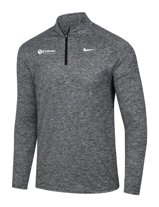 Nike Black Heather Dri-FIT Element 1/2-Zip Pullover w/Exstrom Logo