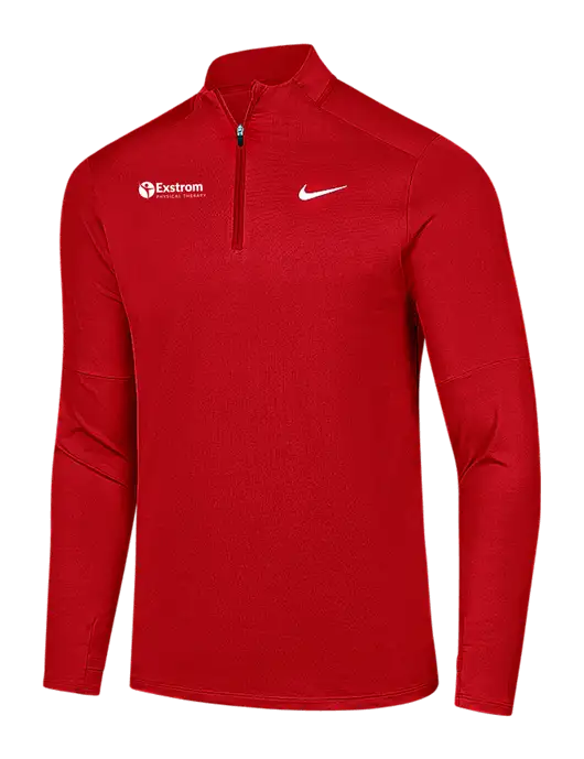 Nike Red Dri-FIT Element 1/2-Zip Pullover w/Exstrom Logo
