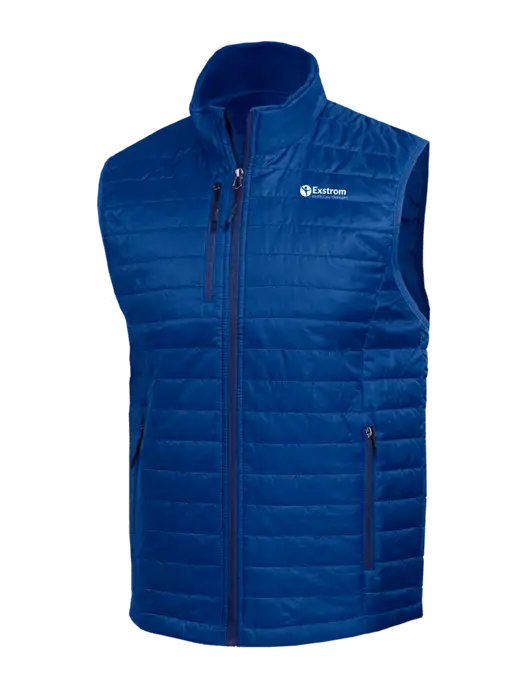 Packable Royal Puffy Vest w/Exstrom Logo