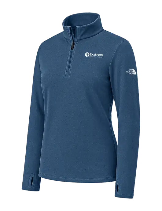 The North Face Womens Light Navy Ambition 1/4-Zip  w/Exstrom Logo
