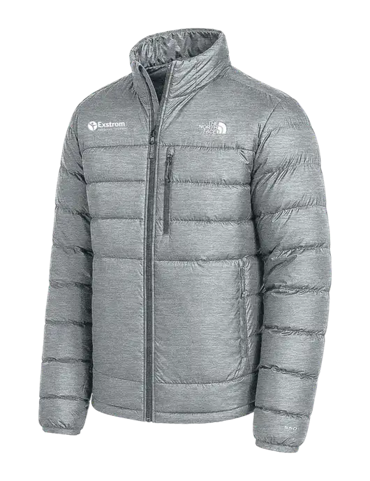 The North Face Medium Grey Down Hybrid Jacket w/Exstrom Logo