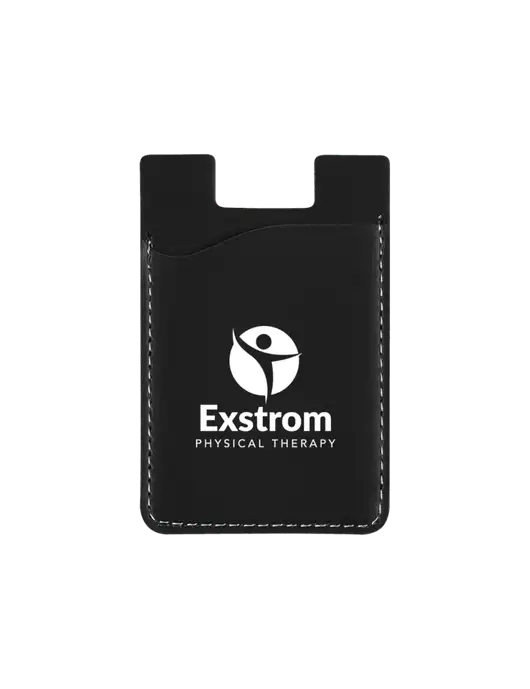 Black CardNest Phone Wallet w/Exstrom Logo