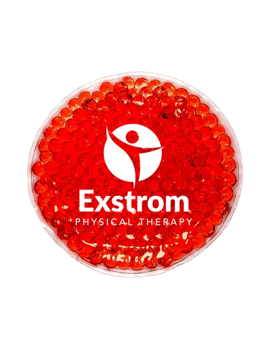 Red Hot & Cold Gel Bead Packs w/Exstrom Logo