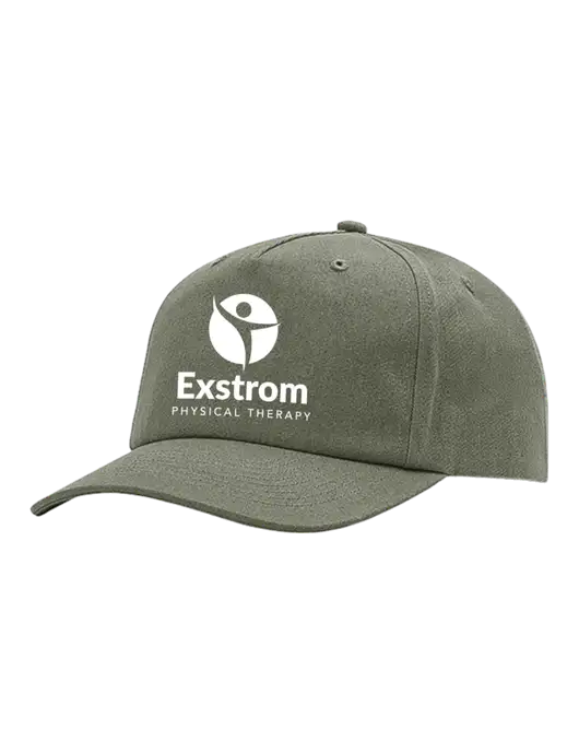 Richardson 5-Panel Light Olive Green Relaxed Gramps Cap w/Exstrom Logo