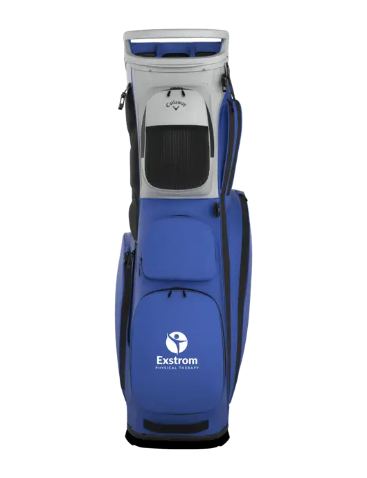 Callaway Fairway 14 Royal/Silver Stand Golf Bag w/Exstrom Logo